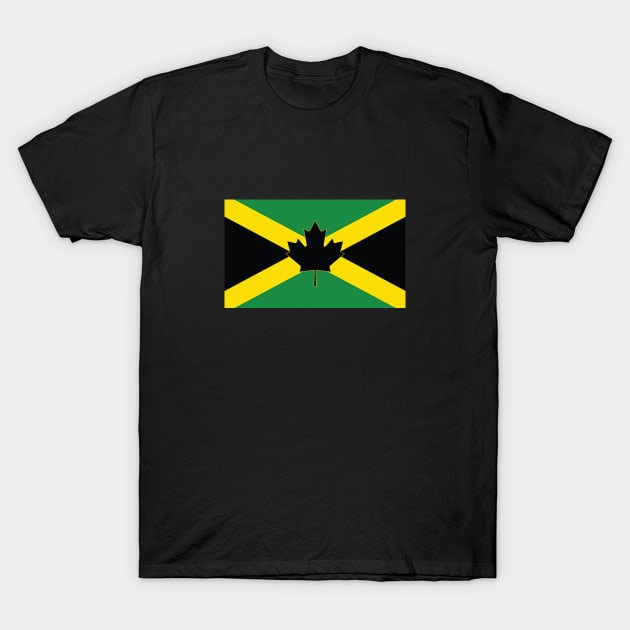 Jamaica / Canada Flag Mashup T-Shirt by phneep